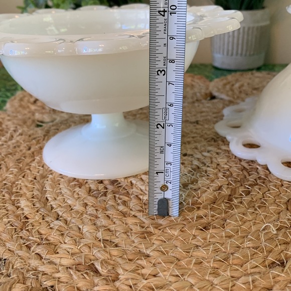 Vintage Glimma Glimåkra white Opal milk glass bowl dish (set of 2), EUC - Picture 11 of 11